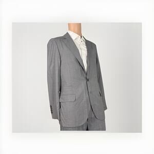 Brunello Cucinelli Gray Wool Silk Unstructured Sport Jacket Blazer Suit 48/38 US